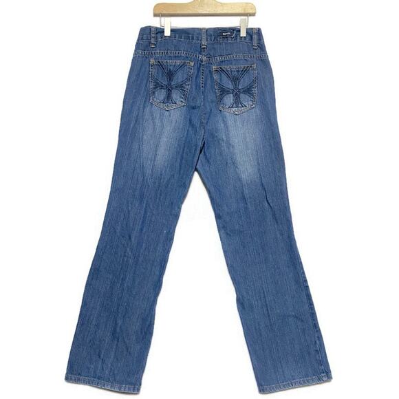 Bogari Blue Jeans Women's Size 10 Dark Wash Blue With Embellished Back Pockets - Picture 1 of 8